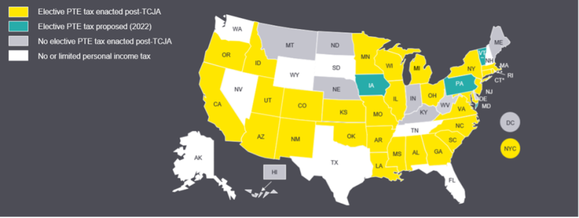 SALT parity map 2023